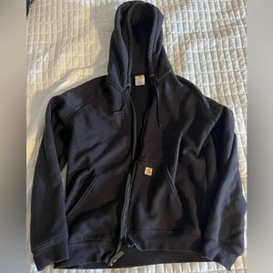 Size large Carhartt black zip up